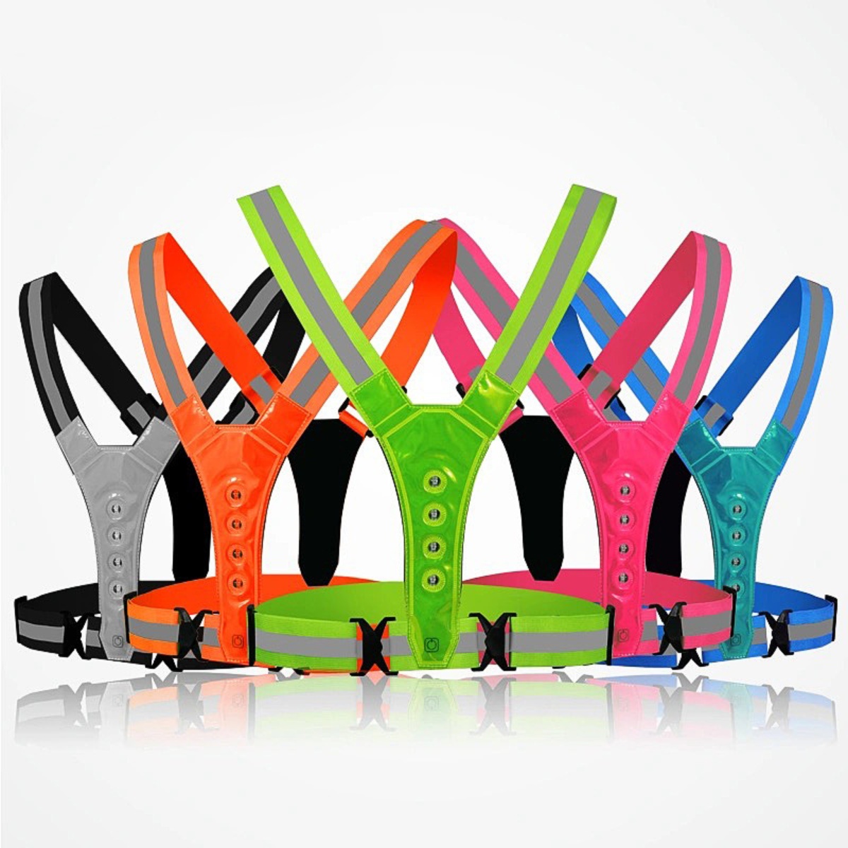 Running Gear For Winter - سترة أمان للجري وركوب الدراجات LED