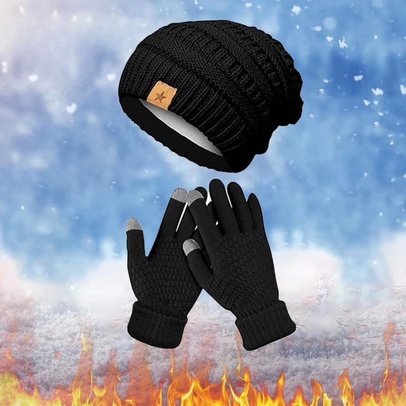 1-5 قطع من مجموعة قبعات وقفازا - مراجعة Running Gear For Winter وسعره