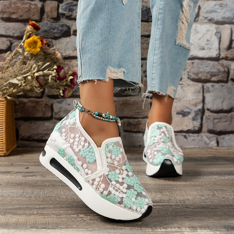 الدانتيل الشقق منصة النساء أحذ - مراجعة Running Gear Women وسعره